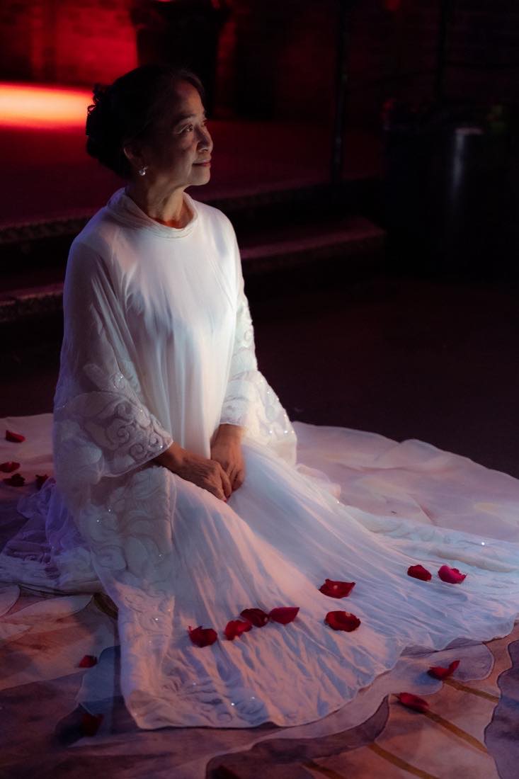 Rose petals and a white dress — Diaspora and Memory.